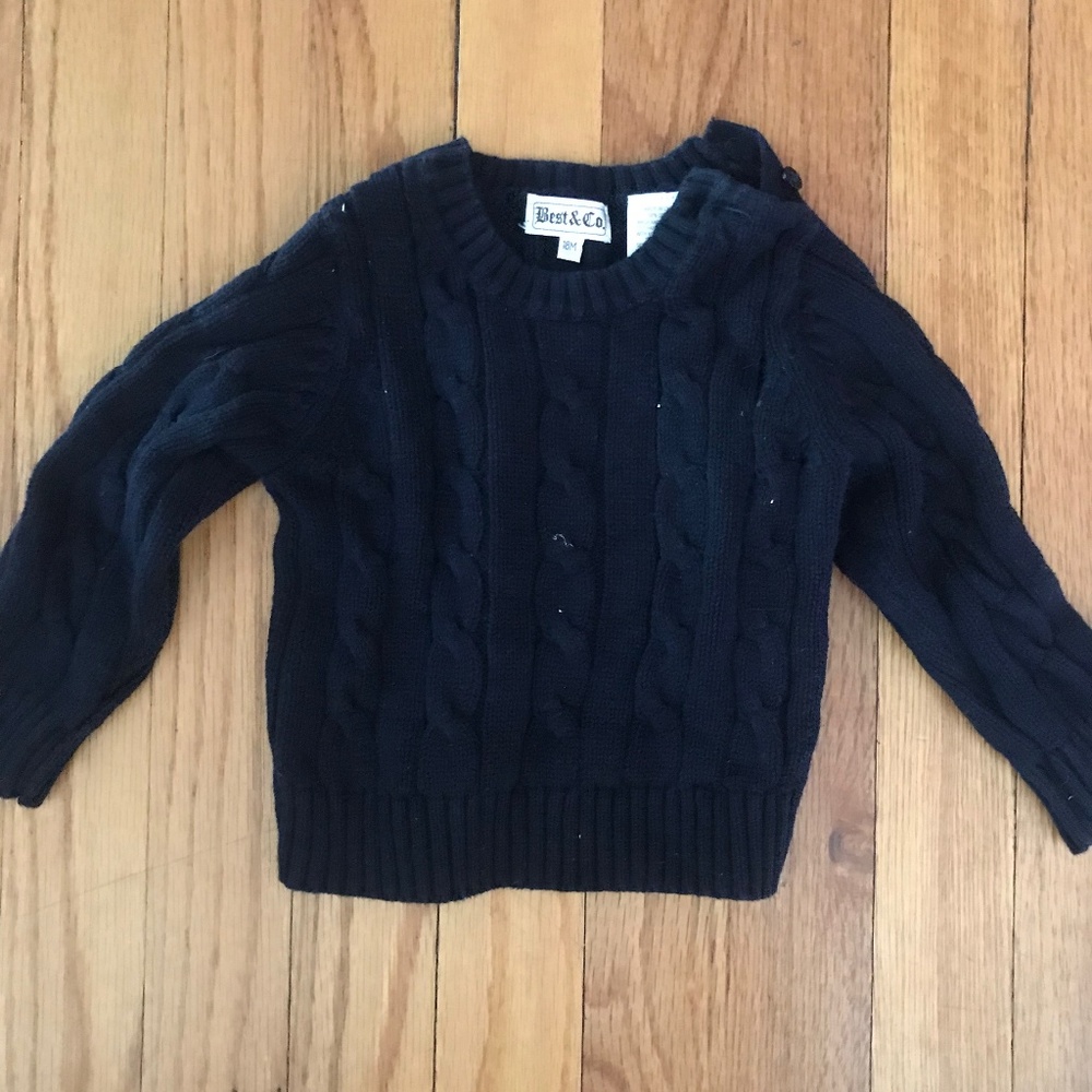 Boy's navy sweater